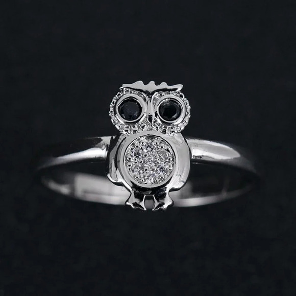 💕   925 Silver Plated 3A CZ Cute Ring for Men Women, FB16FA1042 - Picture 6 of 6
